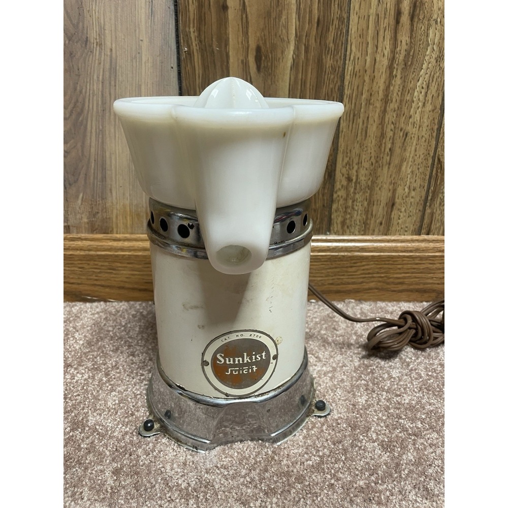 Sunkist Juicit Electric Orange Juicer Vintage Complete 1930's Tested Not Working